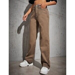 NWOT Brown High Waist Jeans Size 6